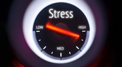 Stress pressure gauge