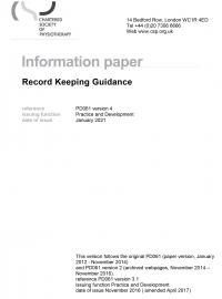 Record Keeping Guidance