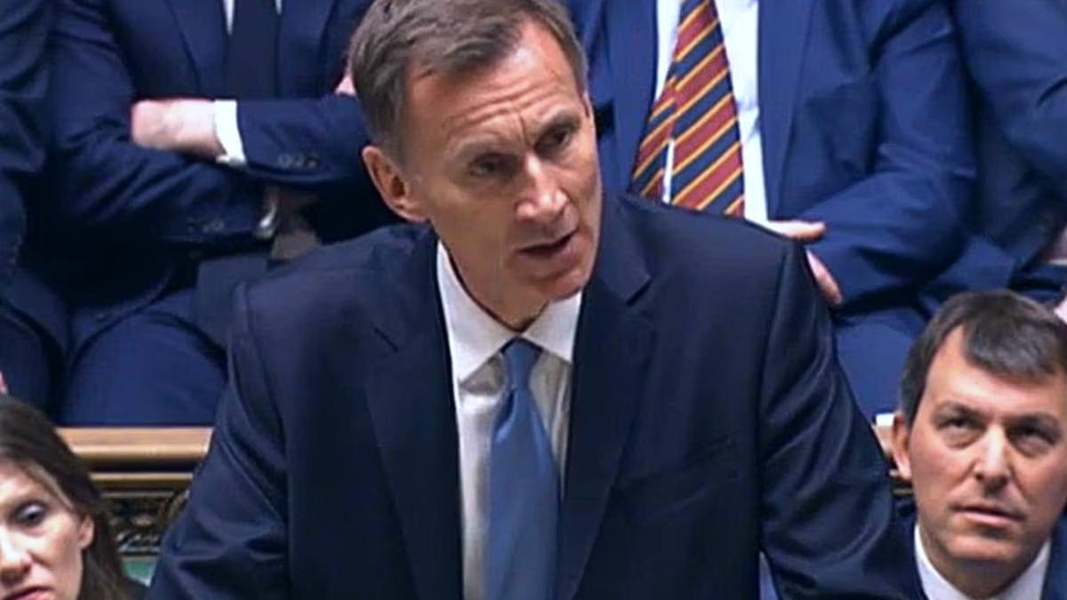 Jeremy Hunt announcing the 2023 Spring Budget in the House of Commons