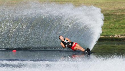 Physio makes a splash at international waterskiing championships