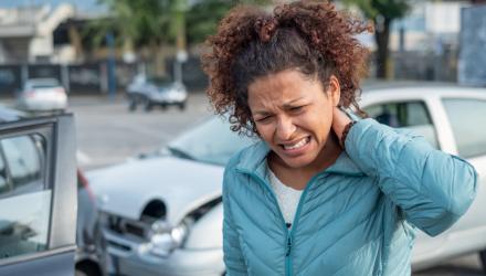 Whiplash is commonly caused after a car accident