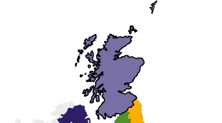 Scotland area including Shetland