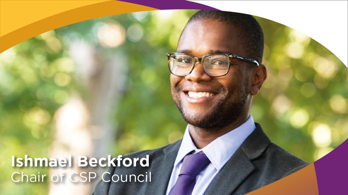 Ishmael Beckford Chair of CSP Council