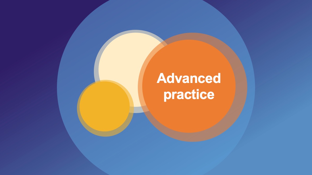 How advanced practice fits within the scope of the profession