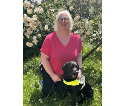 Mandy Pike had her guide dog Lonely