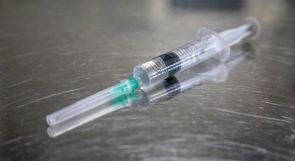 an injection syringe
