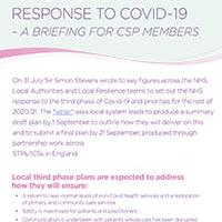 CSP briefing on the third phase of the NHS response to Covid-19
