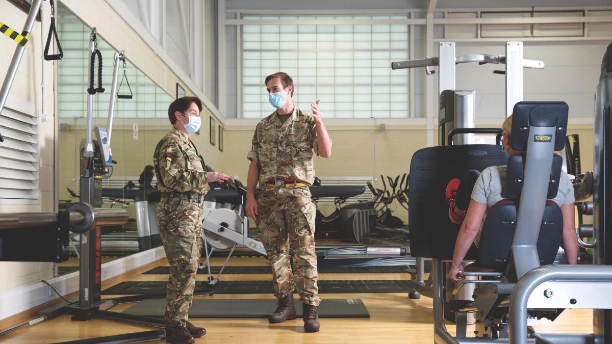 Army physios providing rehab Army physios providing rehab