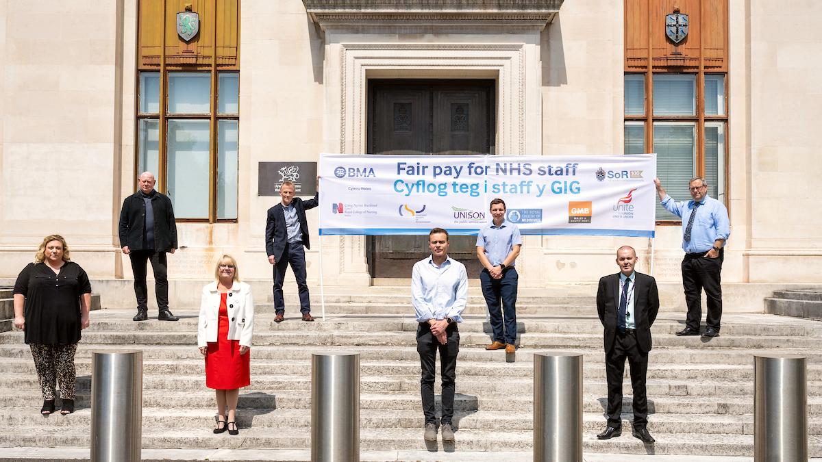 Unions campaign for fair pay in Wales