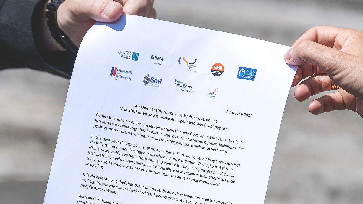 Joint letter from unions calling for fair pay in Wales 2021