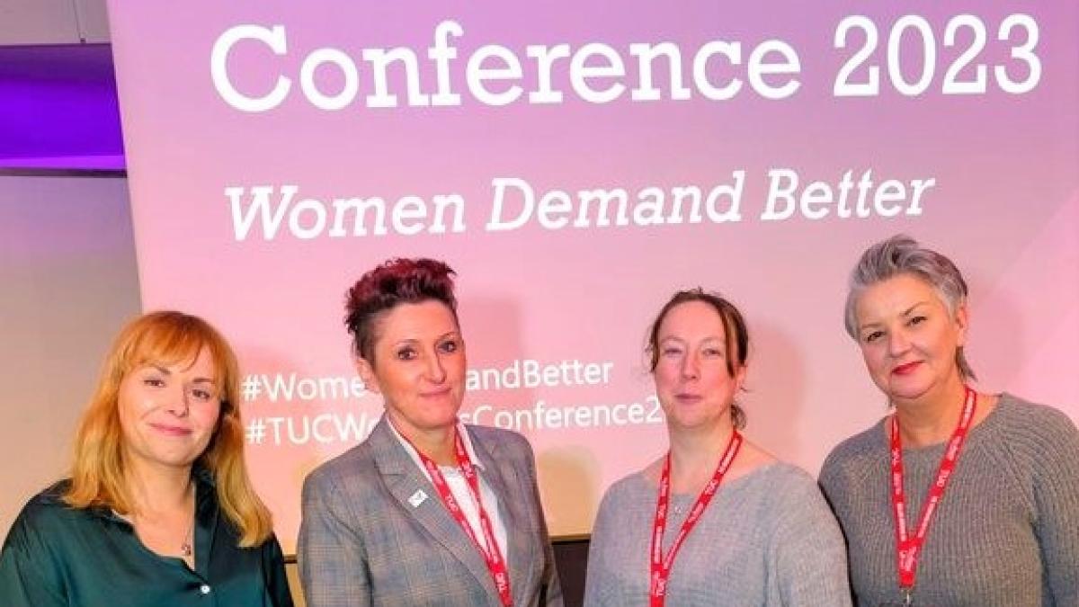 CSP delegates at the TUC Women's Conference 2023.
