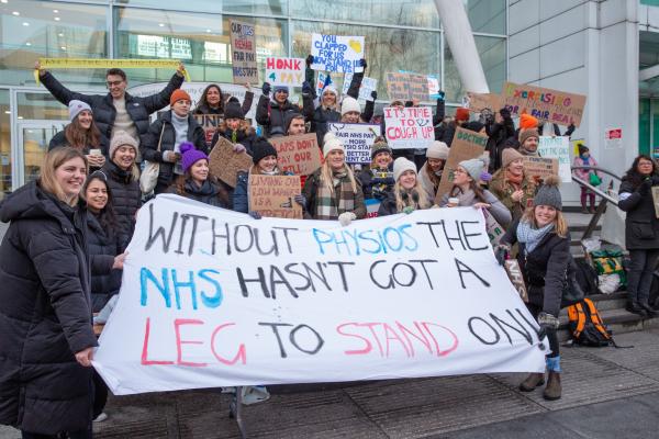 Physio staff strike over pay at University College London Hospitals NHS Foundation Trust