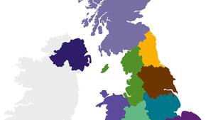 Small UK map with CSP regions
