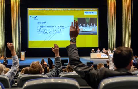 Members voting at 2017 AGM