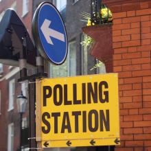 Polling Station in UK General Election