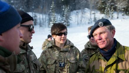 Community physio braves extreme cold on RAF reservist training exercise