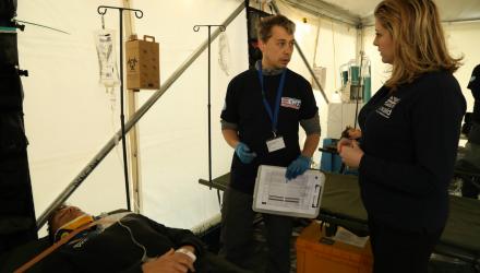 Cyclone relief exercise gives physios a taste of caring for patients in disaster zone