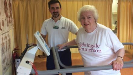 Octogenarian to compete in first 5k race thanks to long-term physio support