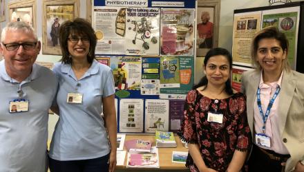 Physio team showcase their service with dementia awareness day