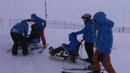 Volunteer physios set up disabled ski club