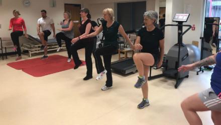 Deeside physios sweat it out for W@W day