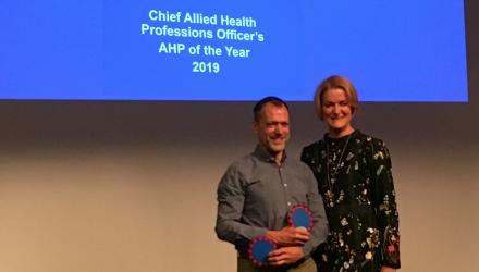 Rob Goodwin AHP of the year 2019