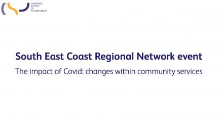 South East Coast Regional Network event on Covid