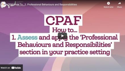 Short videos explain how to use the new common placement assessment form