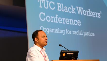 TUC Black Workers conference 2023 Salil Parkar