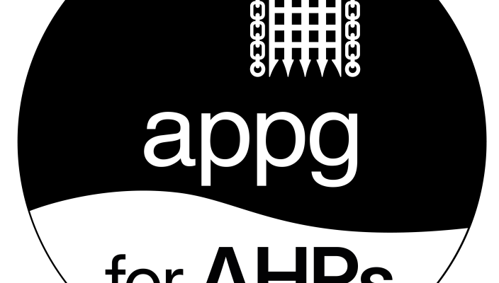Image containing text : 'APPG for AHPs'