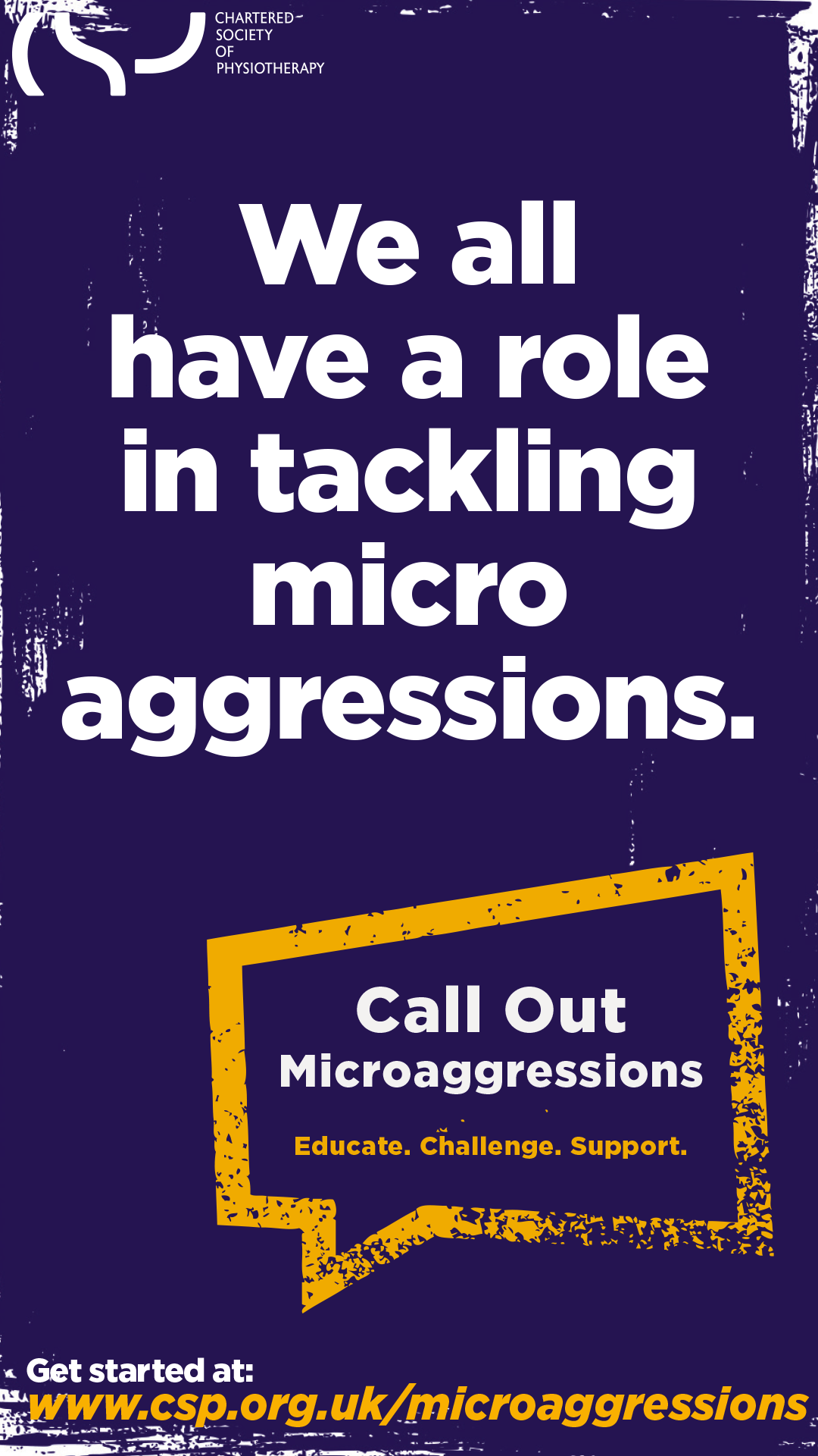 Microaggressions Instagram story size graphic