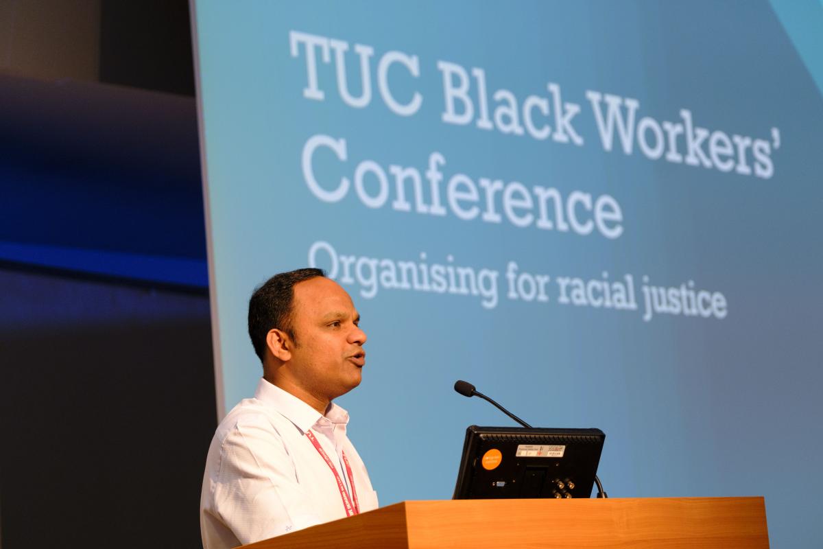 TUC Black Workers conference 2023 Salil Parkar