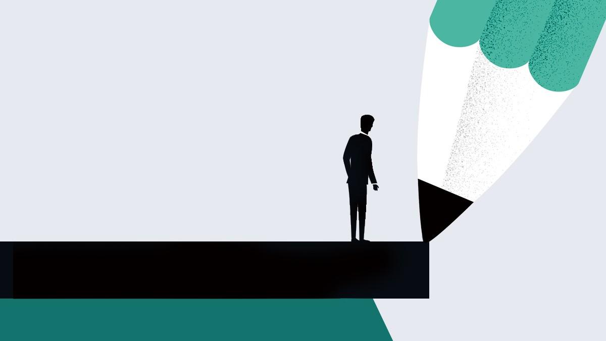 FL feature image of a small person standing on the edge of a ruler and giant pencil point